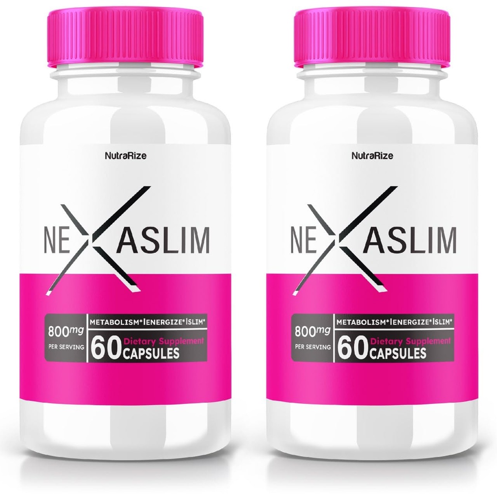 (2 Pack) Nexaslim Capsule, Nexaslim Metabolism Booster Fórmula, Suplemento dietético para la pérdida avanzada de peso, Máxima fuerza de esfuerzo Píldoras naturales para la reducción de la grasa del vientre, Nexa Slim Review (120 cápsulas)