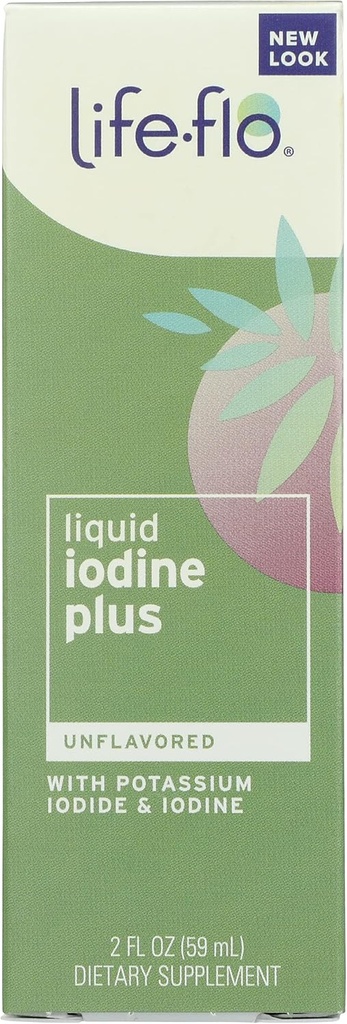 Flo de vida Iodine líquido saboreado Plus con Iodida de yodo y Potasio, Orgánica, 2 onzas (Pack of 1)