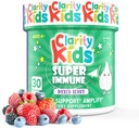 Clarity Kids Super Immune Support ← Elderberry Extract, Vitamina C, Probióticos " Zinc for Children " All Natural Kid Supplement for a Healthy Gut