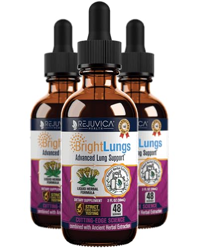 Bright Lungs - Lung Detox Support Supplement to Help Maintain Global Lung &amp; Respiratory Health - Grindelia, Lobelia, Licorice, Wild Cherry &amp; More!