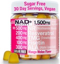 1500mg NAD+ Azúcar Gummies gratis TEN NAD + Plus NR TMG ALA Trans-Resveratrol Fisetin Suplementos ANTE Nicotinamide Riboside Trimetilglycine Alpha Lipoic Acid Betaine Pills Capsules Tincture Suplemento Alt