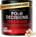 Life Happns Pour Decisiones Liver Health Supplement with Milk Thistle, Vitamin B6, Electrolytes - Supports Hydration and Recovery, 60 Capsules
