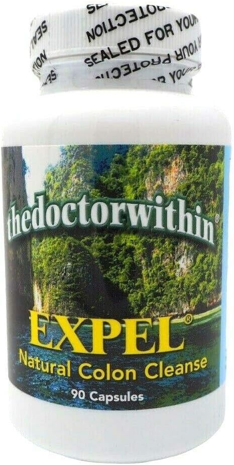 EXPEL - Herbal Digestive Support " Colon Cleanse Supplement ← Natural Detox Formula ← Soporta la regularidad " Gut Health ← 90 Capsules