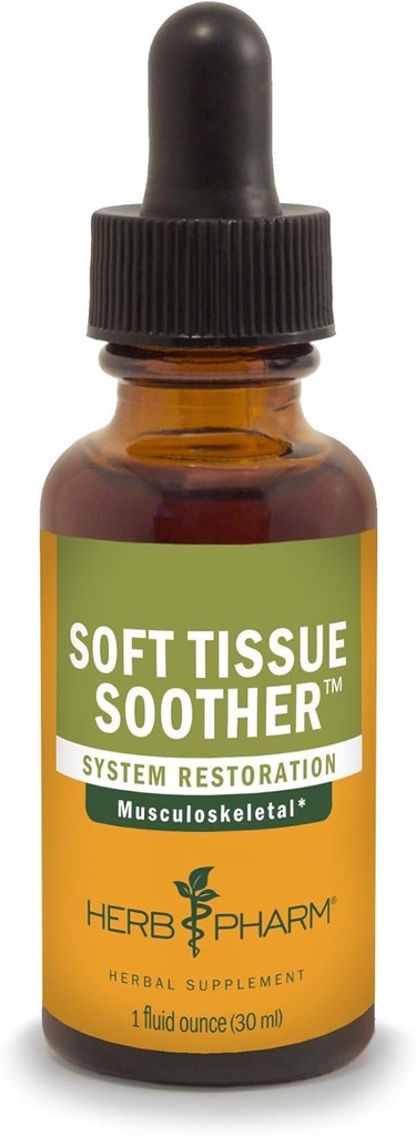 Herb Pharm Soft Tissue Soother Herbal Liquid Formula for Musculoskeletal System Support - 1 onnce
