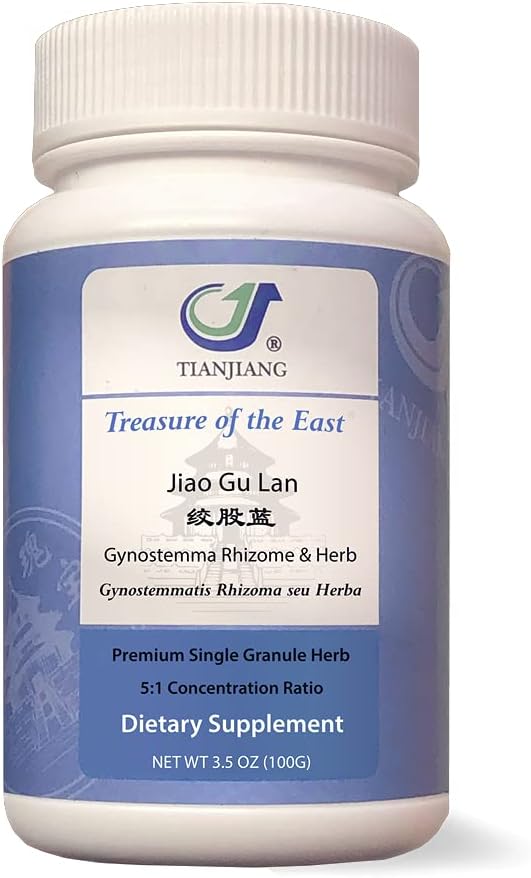 Tesoro del Este, Gynostemma Rhizome &amp; Herb - Jiao Gu LAN (5:1 Granulos de Extracto Herbal Concentrado, 100g)