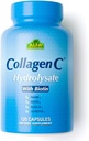 Hidrolysate Premium Collagen Por Alfa Vitaminas - Suplemento Nutricional Anti-Envejecimiento Rico En Vitamina C - Esquí, uñas " Rejuvenecimiento del cabello - Soporta Bone &amp; Muscle Health - Made In USA - 120 Capsules