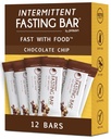 Prolon Fasting Bars ← 5g Protein, 7g Fiber ← Keto-Friendly, Gluten-Free, Dairy-Free, Plant-Based ← Nutrición para el ayuno intermitente Formulado para no romper su rápida vida útil Chocolate Chip (12 Conde)