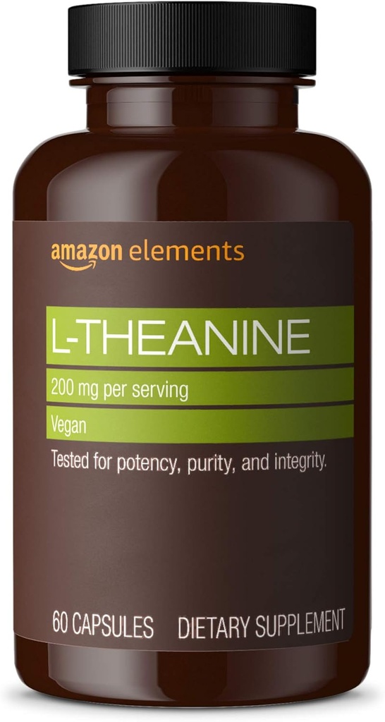Elementos Theanine 200mg 60 cápsulas