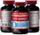 Vitamina E colágeno - ANTI-WRINKLE COMPLEX - Minerales de piel, fórmula natural anti-envejecimiento, cápsulas antirrugas para la cara, arruga anti suero, ácido alfa lipoico, píldoras anti arrugas para las mujeres, 1B 60 cápsulas