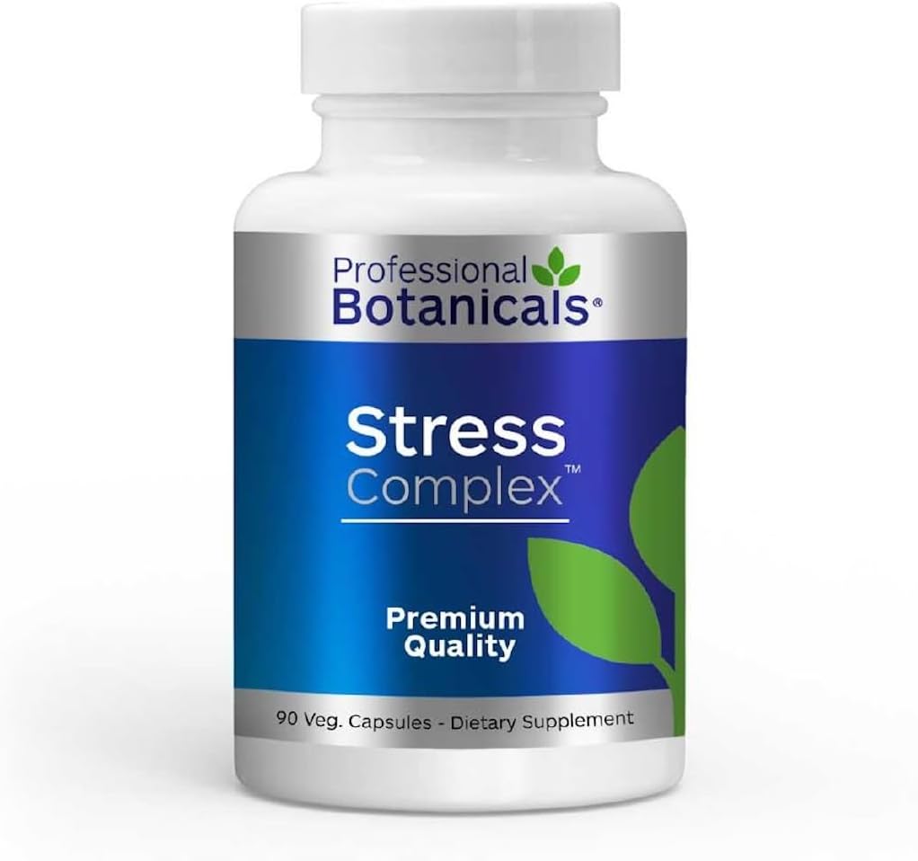 Complejo de Estrés Botánico Profesional, Estrés, Energía y Mood Support - 60 cápsulas vegetarianas