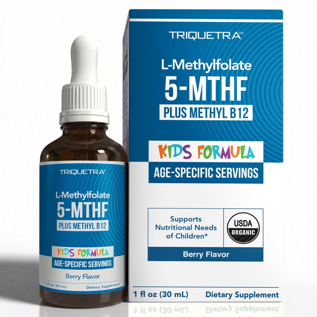 Organic Kids L-Methylfolate + Methyl B12 Cofactor, MTHFR Sublingual Form