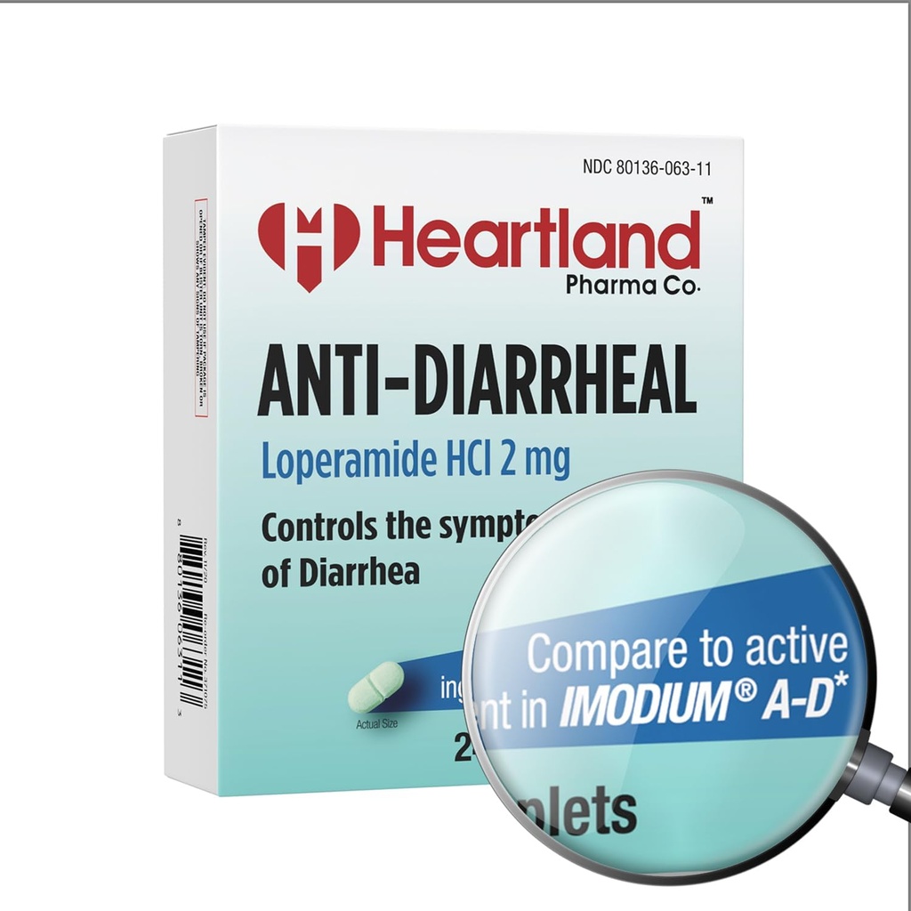 Loperamida HCL 2mg Caplet ← Medicamentos antidiarreales Silencio Diarrea Alivio Silencio Blister Pack ← USA Manufactured  24 Caplets