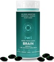 Iwi Life Brain Omega-3, 60 Softgels (30 Servings), Vegan Plant-Based Algae Omega-3 con EPA + DHA, Focus, Memory and Mood Support Suplemento dietético, Krill " Fish Oil Alternative, No Fishy Aftertaste