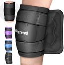 Paquetes de hielo para lesiones Reutilizables, Pulsera de acero inoxidable para cirugía de sustitución de rodillas, hinchazón, Meniscus Tear, ACL, Lesiones deportivas, Brujas y artritis, Elbow Ice Pack Negro