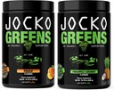 Jocko Fuel Greens Powder Bundle - Greens &amp; Superfood Powder for Healthy Green Juice - Keto Friendly with Spirulina, Chlorella, Digestive Enzymes, " Probiotics - 60 Servings