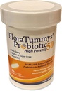 FloraTummys 50 Probiótico de Adulto de Alta Potencia, 50 Billones CFU, Prebióticos, Dairy Free, Gluten Free Probiotic, Non-GMO, Libre de Azúcar, Made in USA