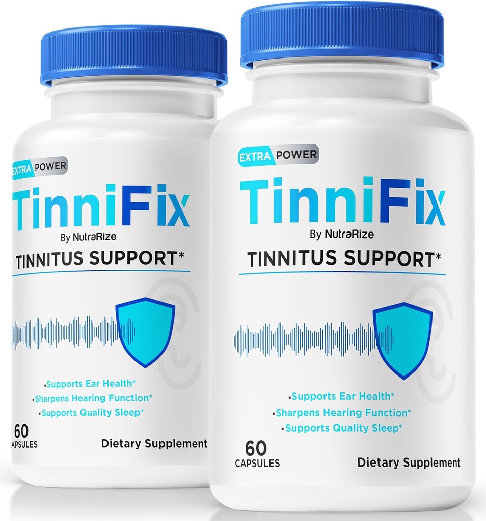 (2 Pack) Tinnifix Capsules - Advanced Hearing Support Formula, Tinnifix Pills to Maintain Healthy Hearing, All Natural Tinnifix for Complete Ear Health, Official Tinni Fix Review (120 Capsules)