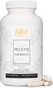 Naturales elevados Micro Melatonina Tamaño de la familia - Melatonina para el sueño rápido &amp; mejor sueño, fácil de absorber 220 cápsulas vegetales con baja dosis de melatonina, no GMO, rápido disuelve Melatonina 100 mcg