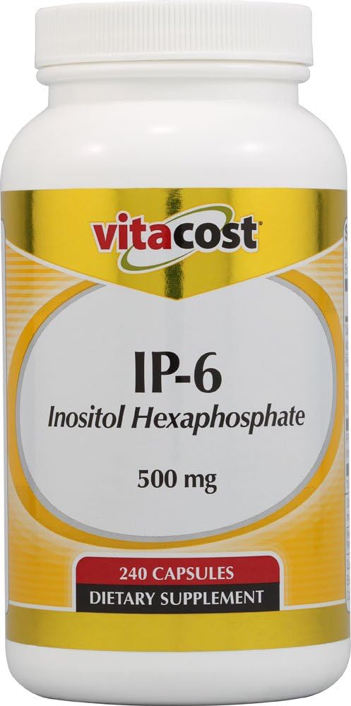 Vitacost IP-6 Inositol Hexaphosphate - 500 mg - 240 cápsulas