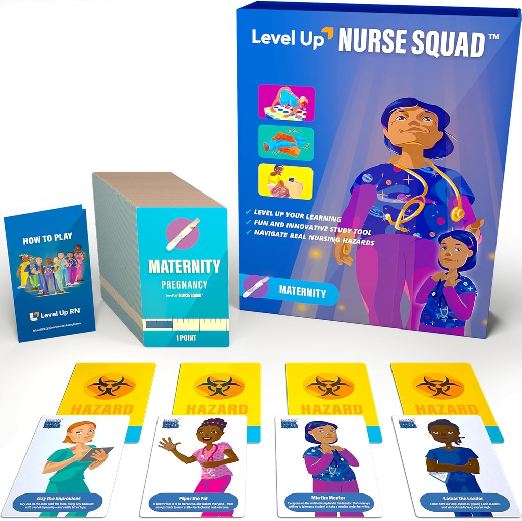 Maternity Flash Cards Game – Enfermería Pream Prep – Enfermería Student Essentials – Prepare for 2025-2026 NCLEX ATI HESI Exams (Maternity Success)