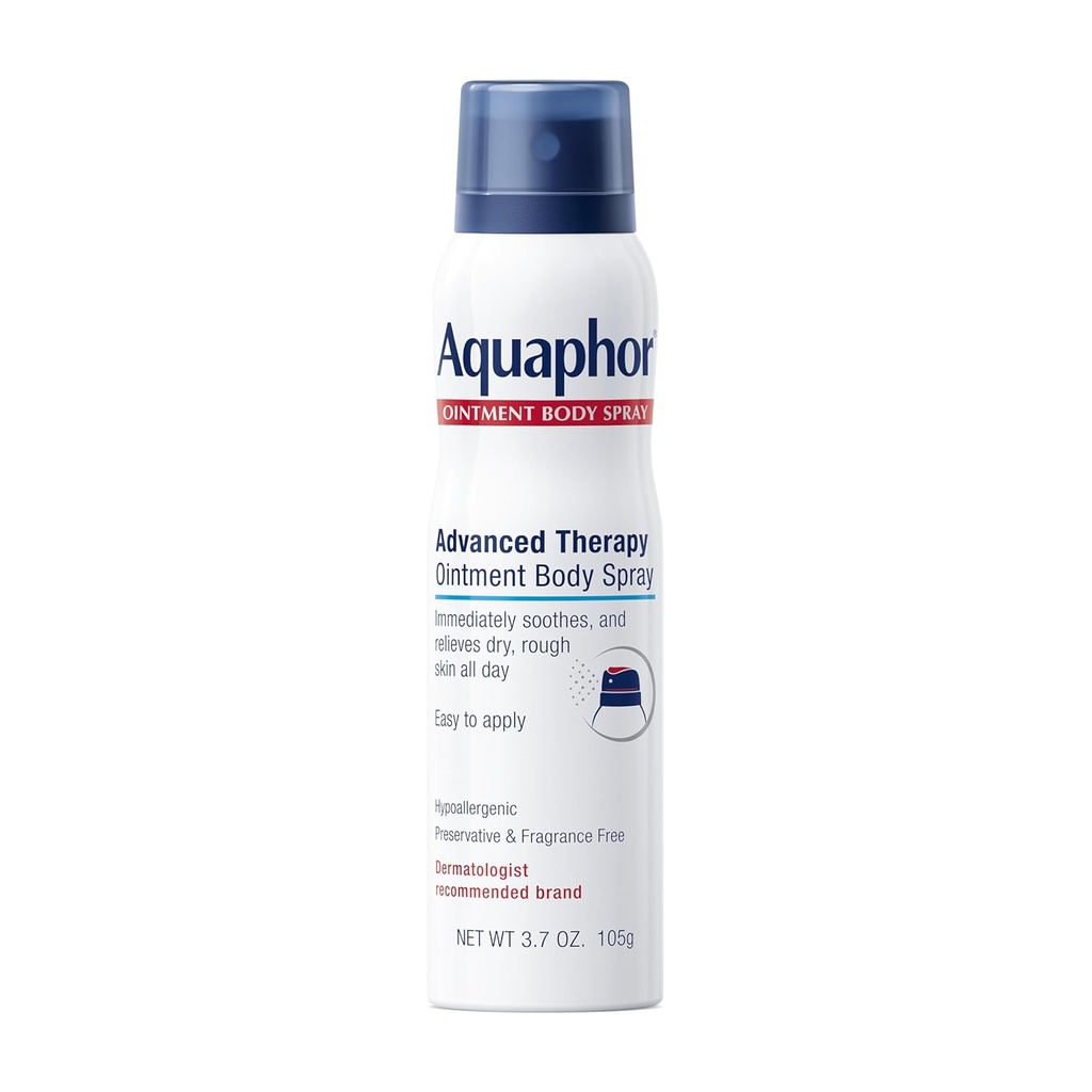 Aguaphor Ointment Body Spray - Moisturizes and Heals Dry, Rough Skin - 3.7 oz.