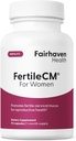 Fairhaven Health FertileCM Suplemento de fertilidad para Mujeres, Capsules - Mucus Cervical Fertil, Ciclo de Ovulación, Incluye L-Arginina, N-Acetil-Cysteine, Extracto de semillas de uva y vitamina C - 90 cápsulas