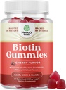 Natural Biotina Gummies for Hair Growth - Biotin Vitamins Hair Skin and Nails Gummies for Women and Men - Growth Vitamins Women with Pantothenic Acid