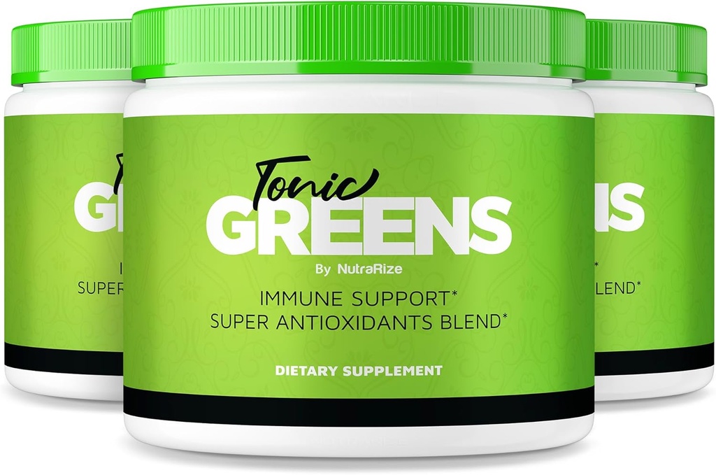 NutraRize (Pack of 3 Tonic Greens, All-Natural Supplement in a Jar for Immune Support, Delicious Way to Detox The Body, Powder for Health and Wellness Reviews (90 Servings)