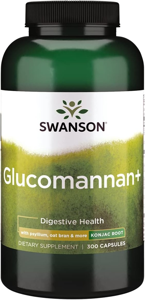 Swanson Glucomannan+ 300 cápsulas