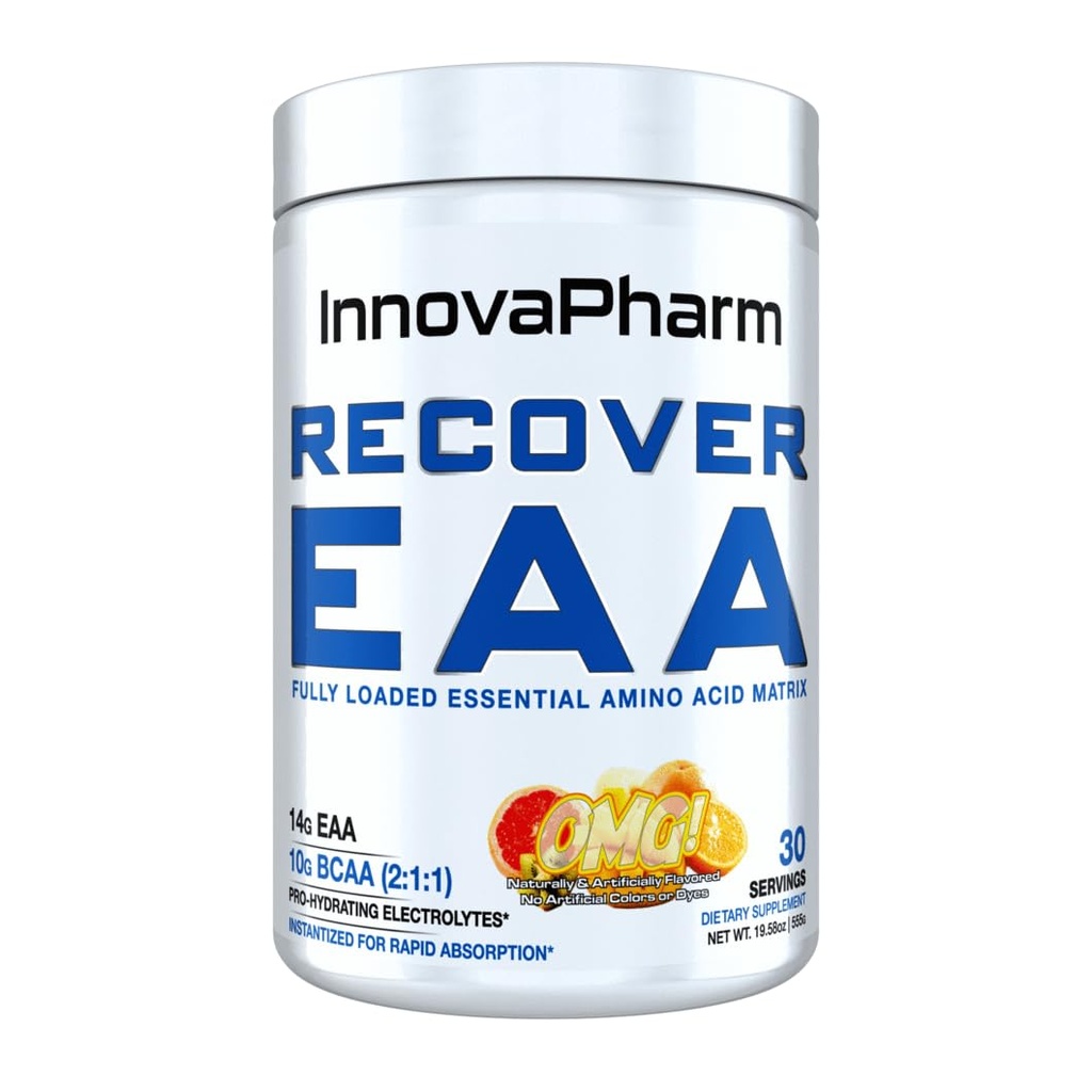 InnovaPharm Recover EAA Powder - OMG (Orange Mango Grapefruit) - 19.5 Ounces