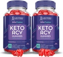 (2 Pack) Slim Fusion Keto ACV Gummies Advanced 1000MG Slimfusion Keto Gummies Formula Apple Sider Vinegar Formulado con Pomegranate Beet Juice Powder B12 Vegan Non GMO 120 Gummys