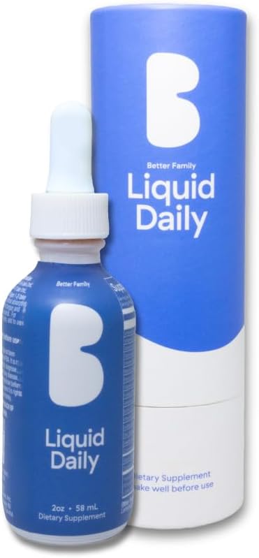 Better Family - Liquid Daily Multivitamin - All-in-One Wellness Drop - All Ages & Genders - Methylated Vitamins - No Sugar or Artificials - Gluten Free, Non-GMO - Dietary Supplement - 2oz (60 ml)
