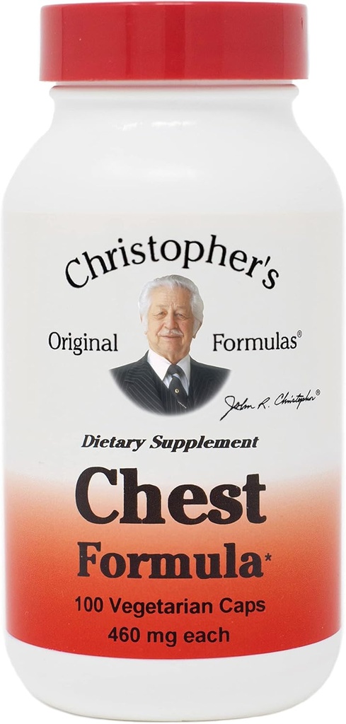 Fórmulas originales de Christopher Chest – Soporte integral para estaciones frías de gripe, 460 mg, 100 cápsulas vegetarianas