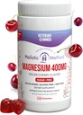Magnesium Citrate Gummies - Sin azúcar, Vegan y No GMO para mejor sueño y relajación - Sin alcohol de azúcar - Suplemento de magnesio para adultos, adolescentes y niños - Cereza - 240 Chews