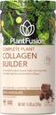 PlantFusion Vegan Collagen Powder - Colágeno Proteína de base vegetal para musculos &amp; articulaciones, pelo, piel &amp; uñas - Keto, Gluten Gratis, Soy Gratis, No-Dairy, No Sugar, No-GMO - Chocolate 11.43 oz