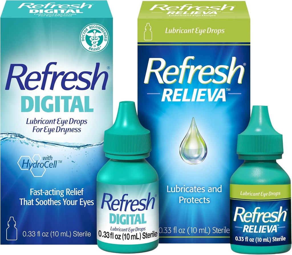 Refresh Relieva Lubricant Eye Drops (0.33 Fl Oz) Digital Lubricante Eye Drops (0.33 Fl Oz)
