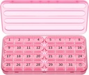 Zoksi Organizador Mensual de Pill 1 vez al día, 30 días Organizador de Caja de Pill Una vez al día, Un Mes Caso de Pill Grande para Viajar, 31 días Contenedor diario de Medcine para Vitaminas, Suplemento &amp; Medicación (Pink)