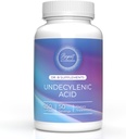 Ácido undecilénico - 250 mg Antiguamente SF722 Ácido graso para apoyar un equilibrio saludable de Gut y Flora Vaginal 250 SoftGel Cápsula - 50 Serviciones