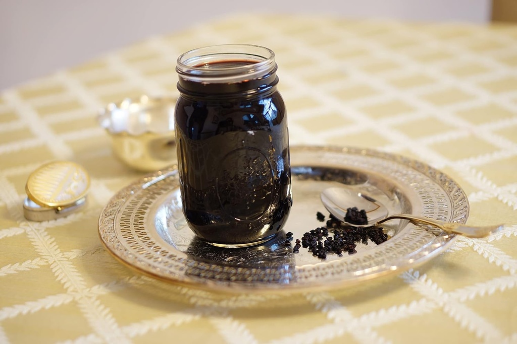 Original Orgánica Elderberry Syrup - Puro Natural - Inmunity Boost - Suplemento Herbal - Fácil como Jugo Amado por Niños y Adultos - 32 oz