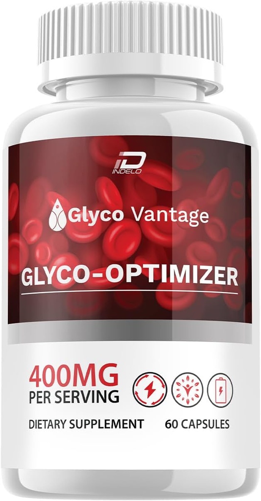 Glyco Vantage Capsules - GlycoVantage Advanced Supplement, All Natural Formula to Maintain Healthy Levels, Maximum Strength Daily Formula, Glyco Ventage Capsules Reviews (1 Pack - 60 Capsules)