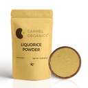 CARMEL ORGANICS Licorice Root Powder - 8 Ounce peru Herbal Suplemento Silencio Natural Sweetener and Digestive Aid ← Non-GMO TEN No Añadido Preservatives &amp; Additives
