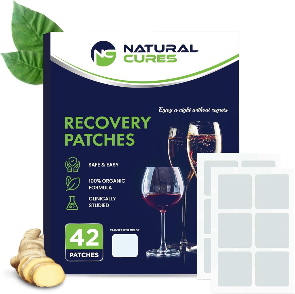 Parte de recuperación parche - 42-Pack Patches - Wake Up Refreshed and Energized with Skin-Friendly Patch - Fuerte Adhesivo para la seguridad - Ingredientes naturales para la recuperación rápida (Transparent (42 Conde)))