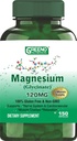 Magnesium (Glycinate) 120 MG Suplemento, soporta Stress Relief, Sleep, Heart Health, Nerves, Muscles, Metabolism, 150 cápsulas (5 meses de suministro)