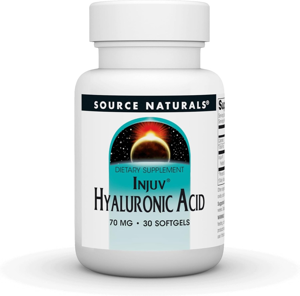 Fuente Naturales Hialurónico Acid Injuv 70mg - 30 Softgels