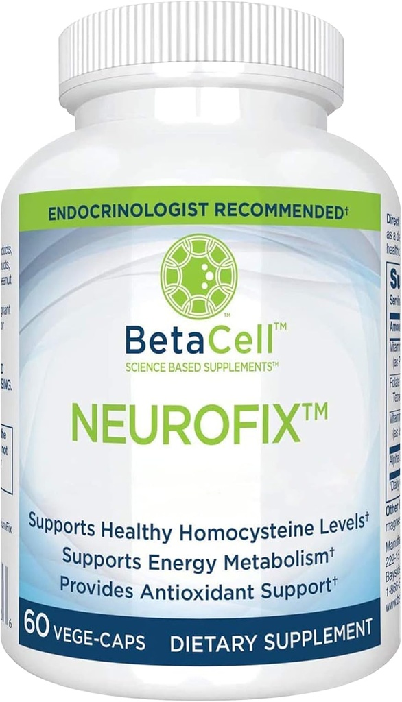 Neurofix Nerve Support Suplemento - 60 cápsulas Veg