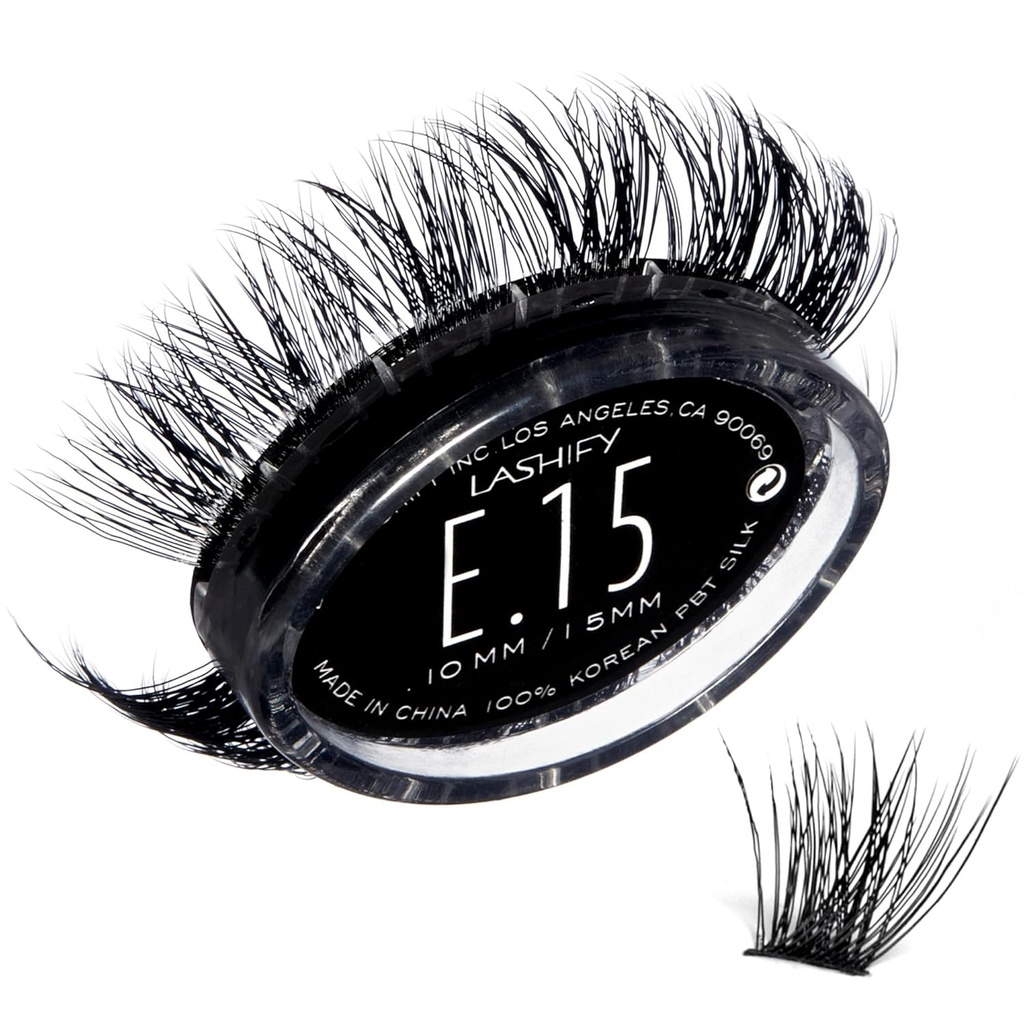 Lashify Extreme 15mm Gossamer DIY Eyelash Extensiones Rellenar, Negro, Easy False pestañas Para Añadir Tremendo volumen