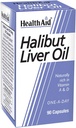 HealthAid Halibut Liver Oil - 90 cápsulas