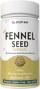 Fennel Seed Capsules 500mg ← Concentrado 10:1 Extracto Silencio 180 Conde ← Foeniculum vulgare Silencio Natural Herbal Suplemento No-GMO Silencio Fórmula basada en plantas para uso diario (180 Conde (Pack of 1))