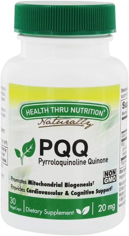 Salud Thru Nutrition - PQQ Mitocondrial Biogenesis Soporte 20 mg. - 30 cápsulas vegetales