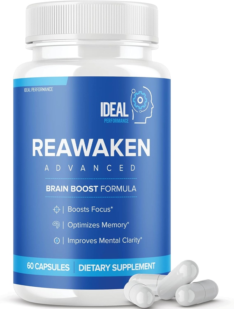 Reawaken Brain Boost Suplemento para Memory Advanced Formula (60 cápsulas)